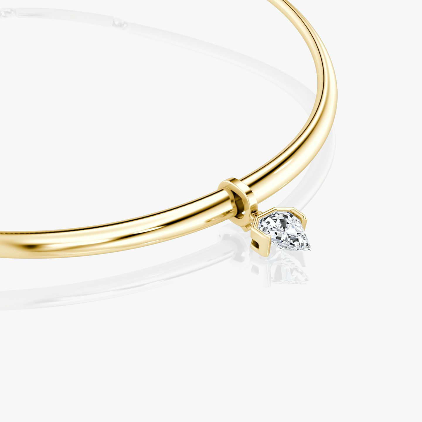 Collar with Drop Pendant | Shield | 14k | Yellow Gold | chainLength: 16.5