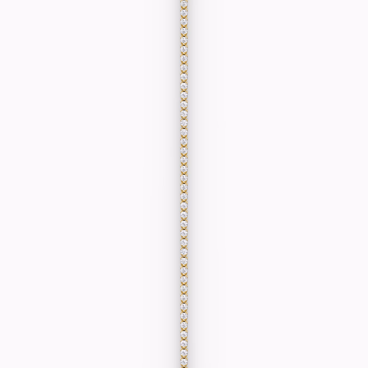 Tiny Tennis Bracelet | Round Brilliant | 14k | Yellow Gold | diamondSize: original | chainLength: 6