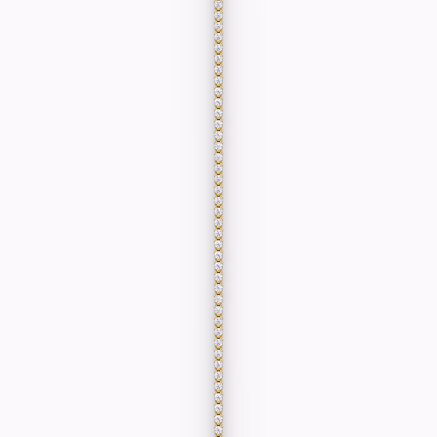 Tiny Tennis Bracelet | Round Brilliant | 14k | Yellow Gold | diamondSize: original | chainLength: 7.5