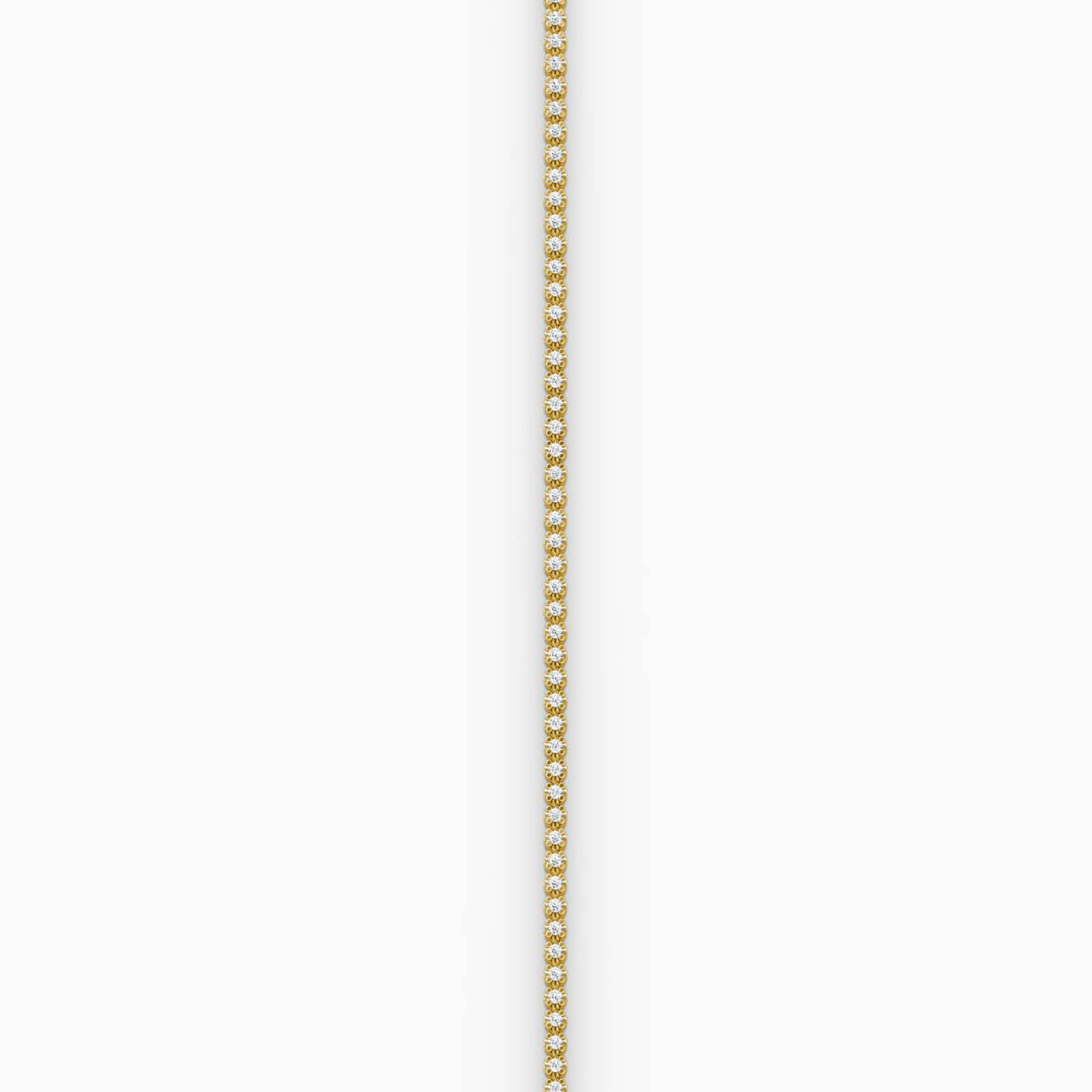 Half Tennis Bracelet | Round Brilliant | 14k | Yellow Gold | diamondSize: petite | chainLength: 7