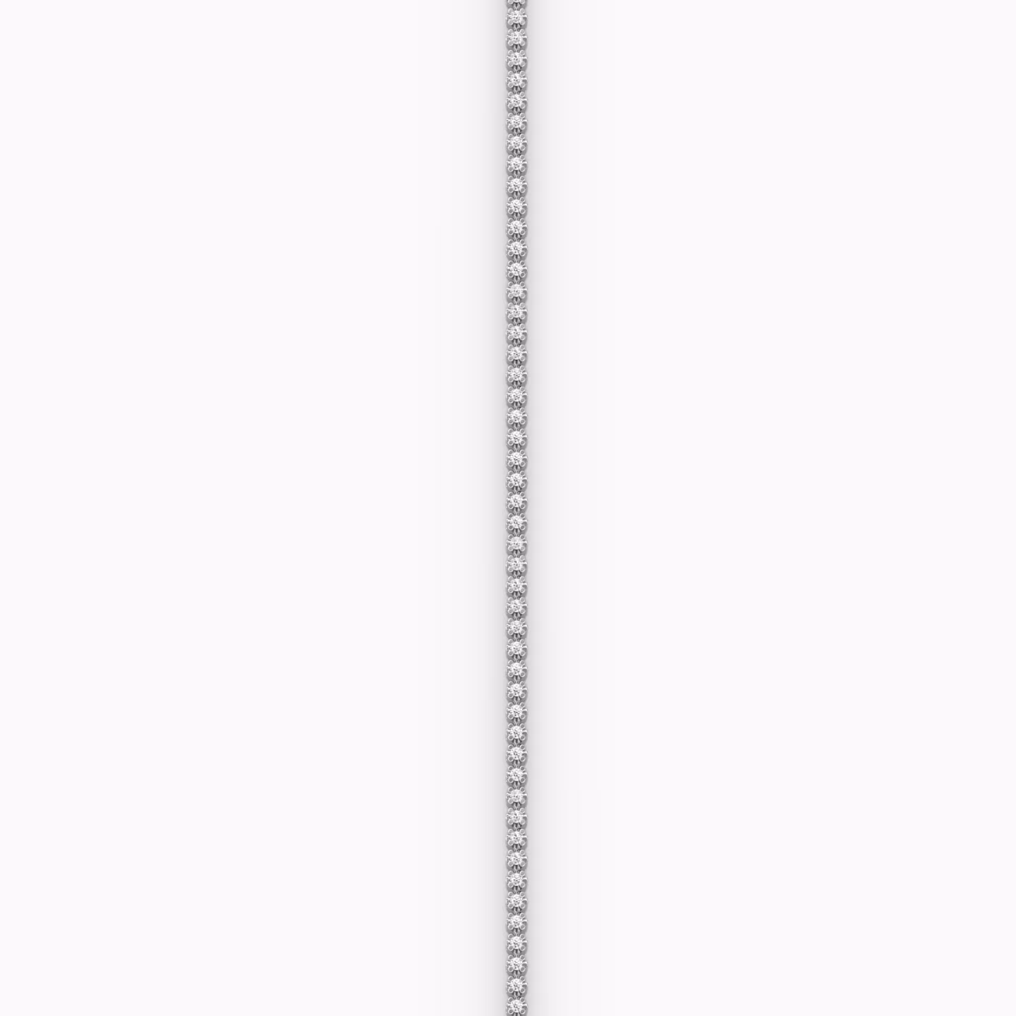 Tiny Tennis Bracelet | Round Brilliant | 14k | White Gold | diamondSize: petite | chainLength: 6