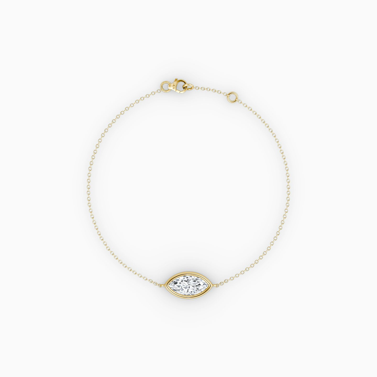 Bezel Solitaire Bracelet | Marquise | 14k | Yellow Gold | caratWeight: 0.50ct