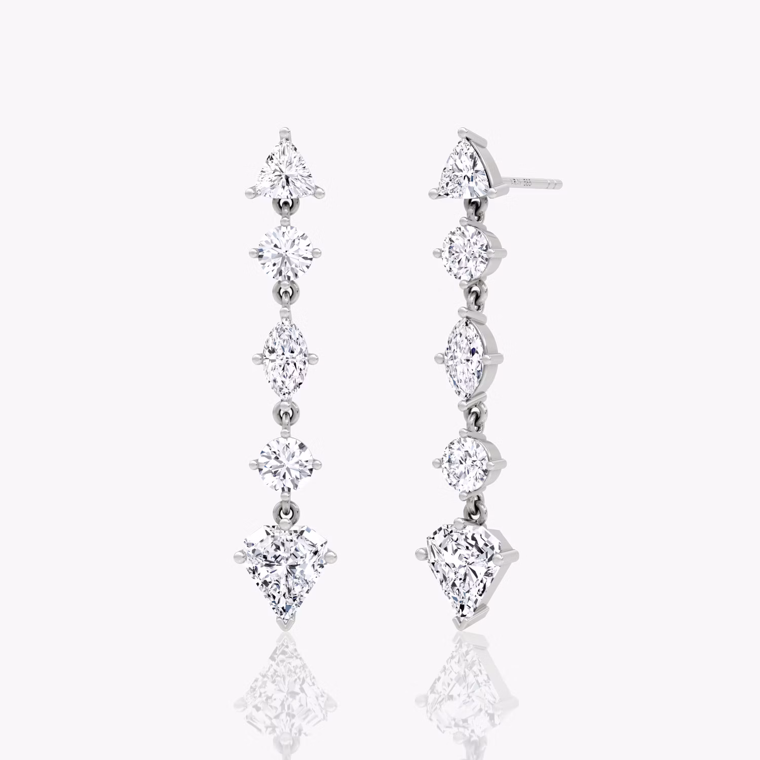 Mixed Drop Shield Earring