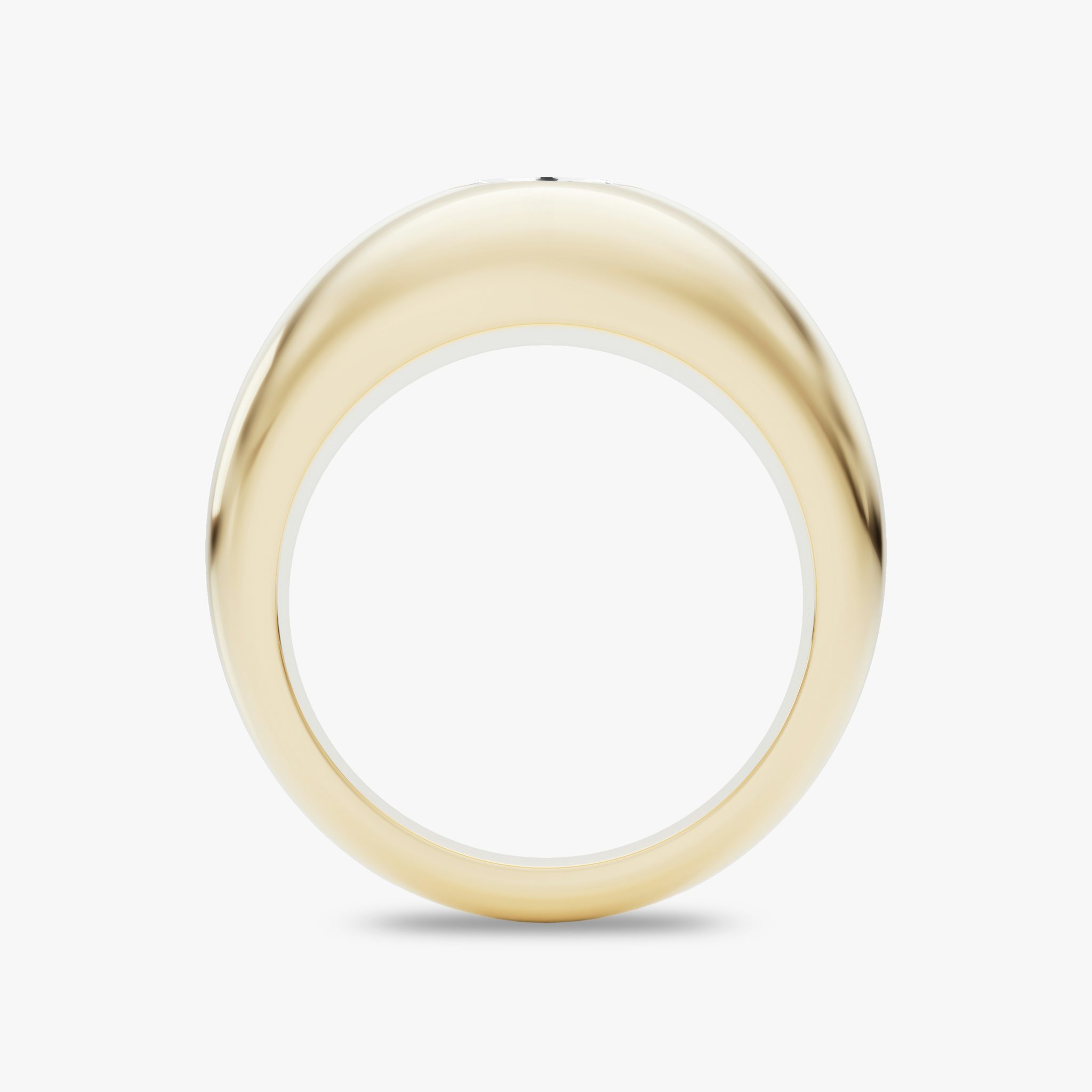 Dome Band | Oval | 14k | Yellow Gold