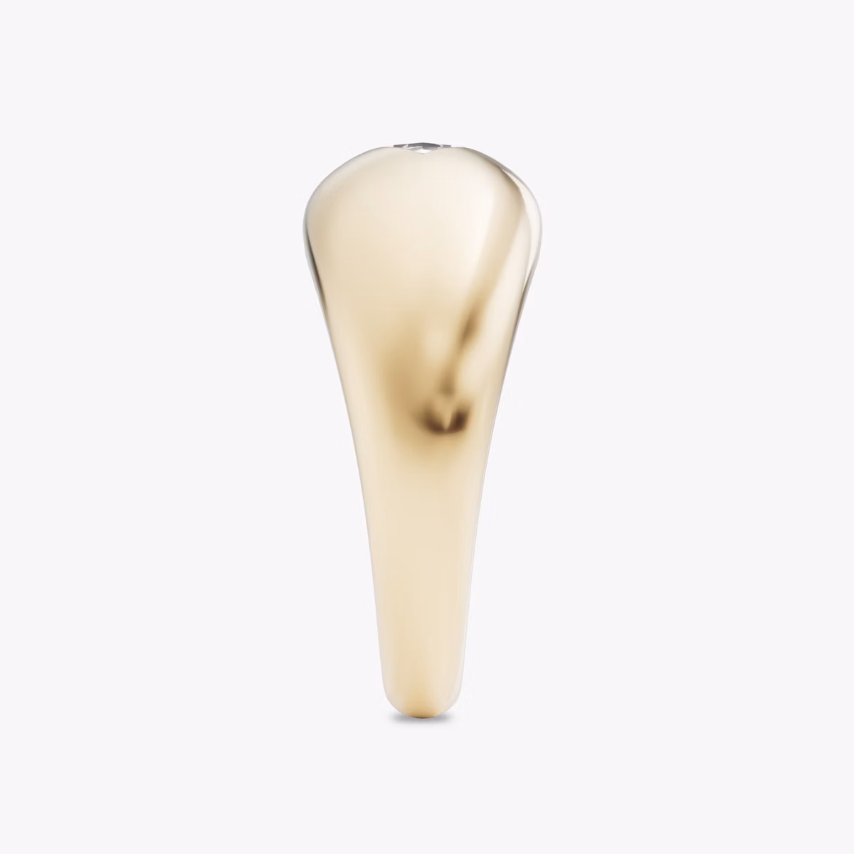 Dome Band | Lozenge | 14k | Yellow Gold