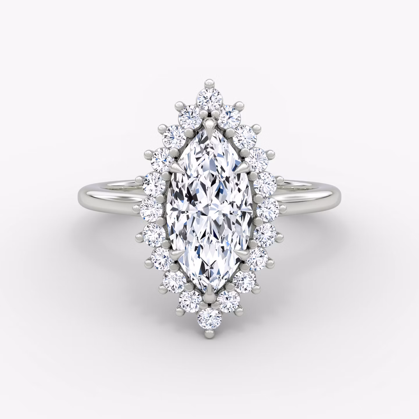 The Floral Cathedral  Marquise | White Gold