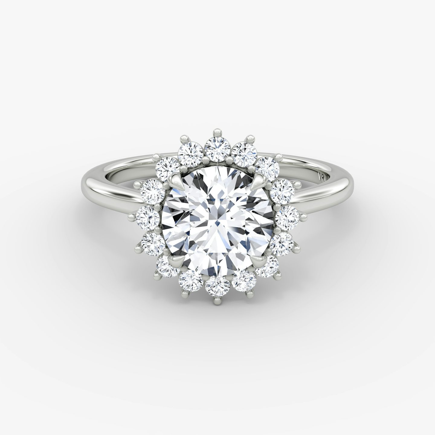 The Floral Cathedral  | Round Brilliant | Platinum | bandAccent: Plain | caratWeight: other | diamondOrientation: vertical