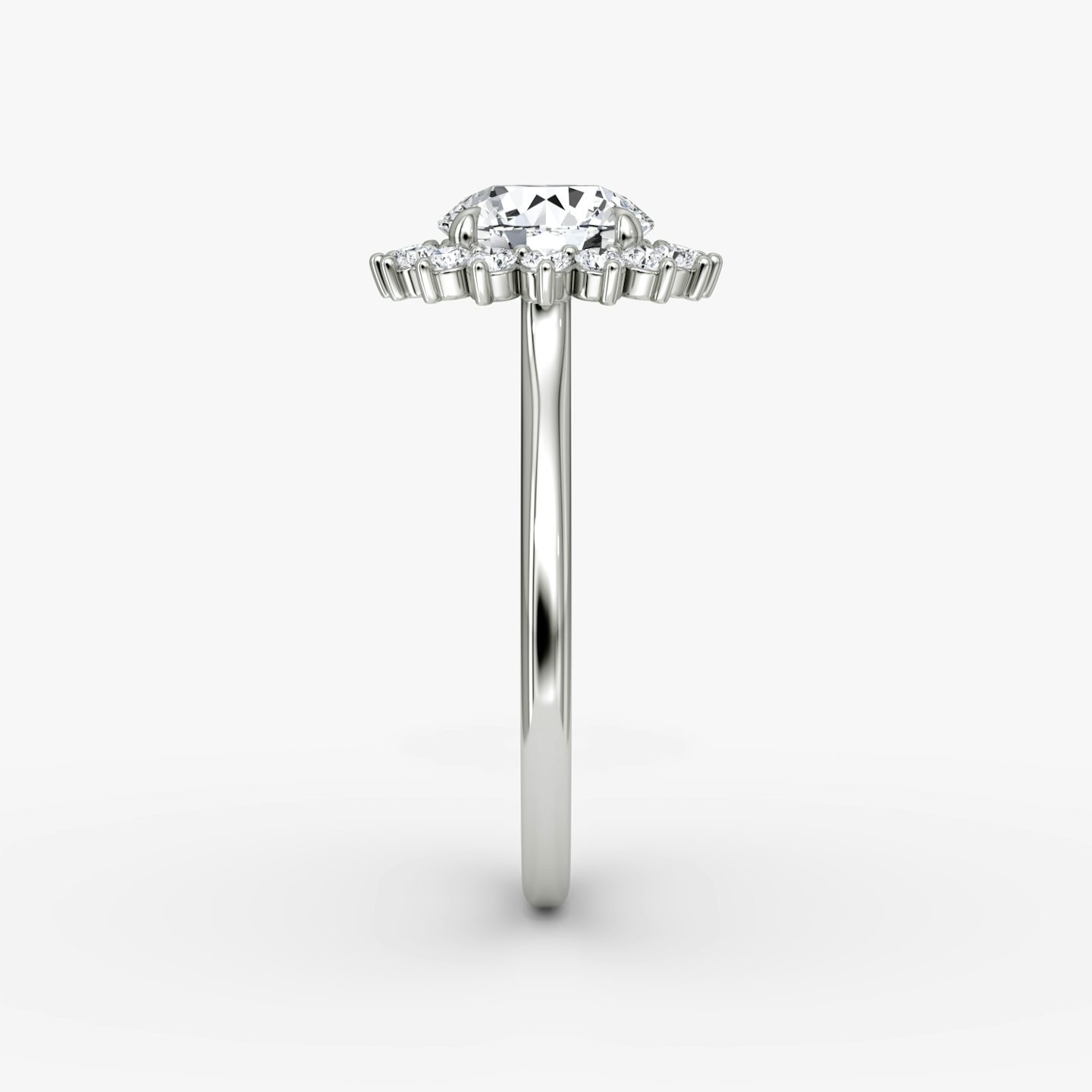 The Floral Cathedral  | Round Brilliant | Platinum | bandAccent: Plain | caratWeight: other | diamondOrientation: vertical