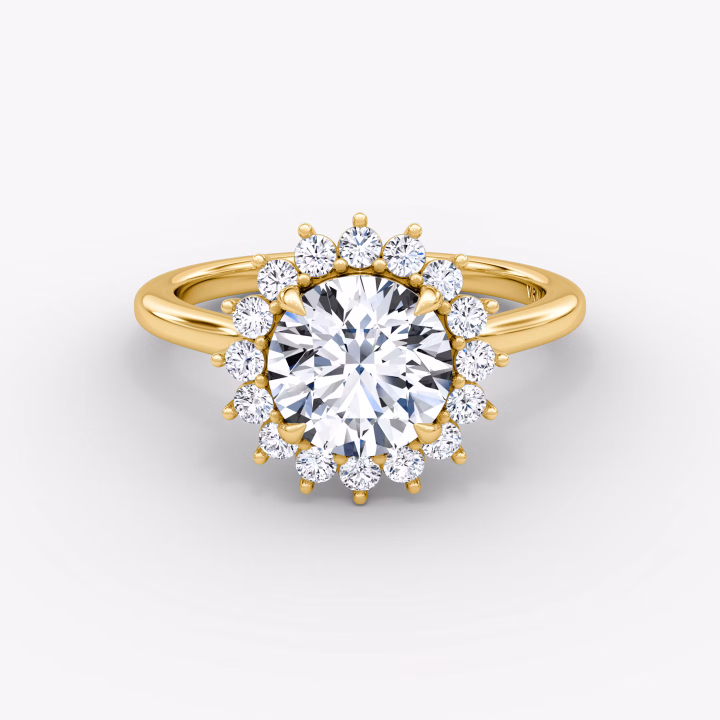 The Floral Cathedral  Round Brilliant | Yellow Gold