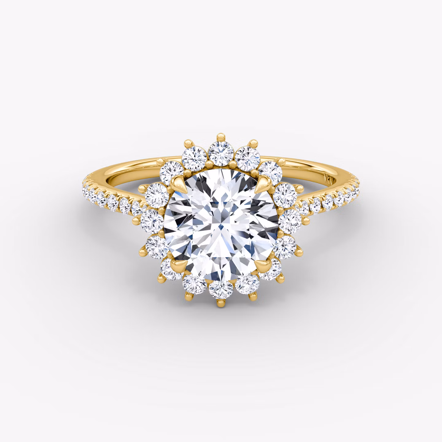 The Floral Cathedral  Round Brilliant | Yellow Gold