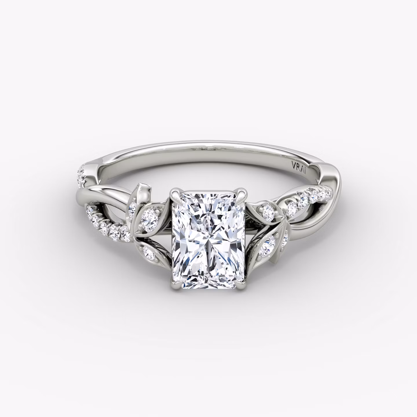 The Twisted Floral Radiant | White Gold