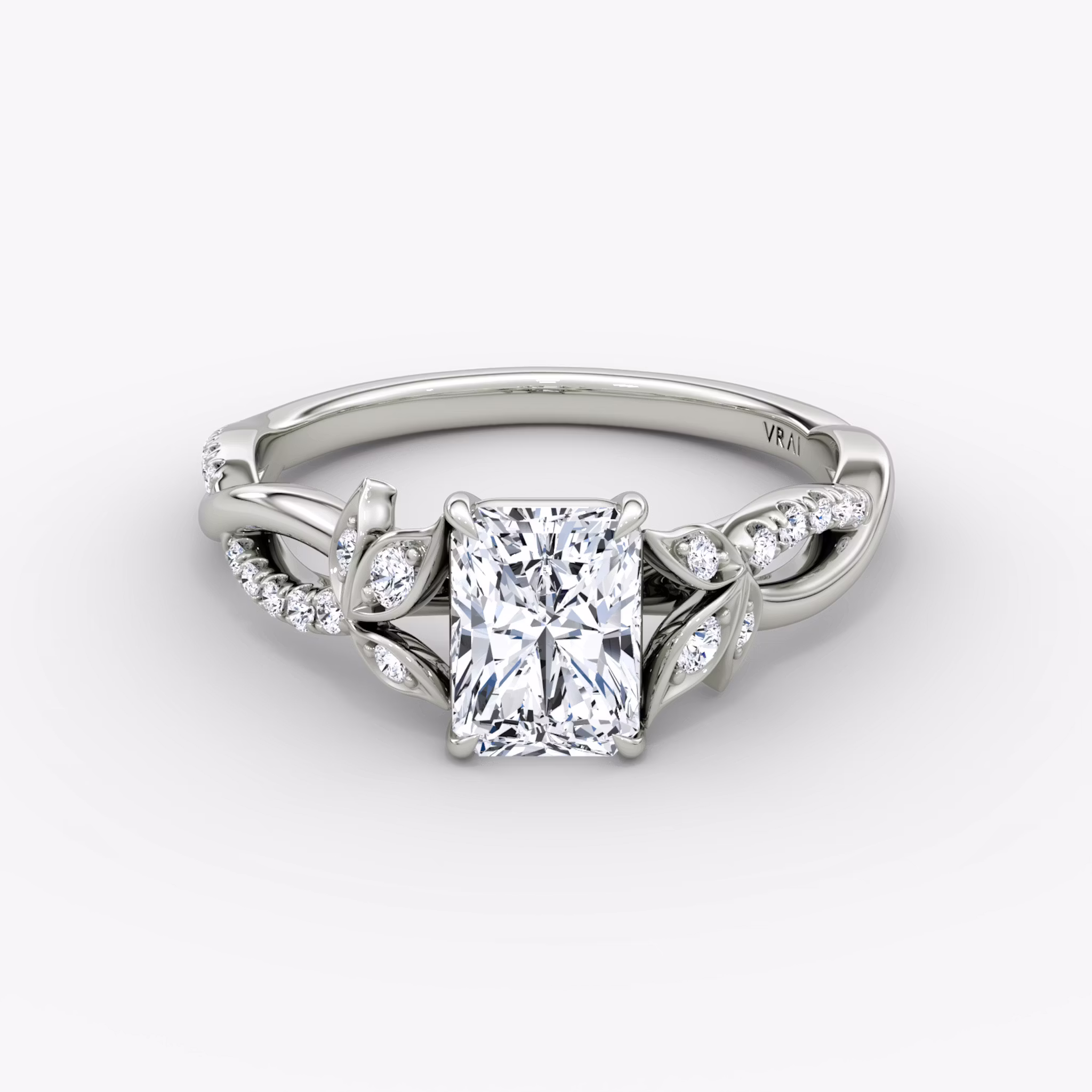 The Twisted Floral Radiant | White Gold
