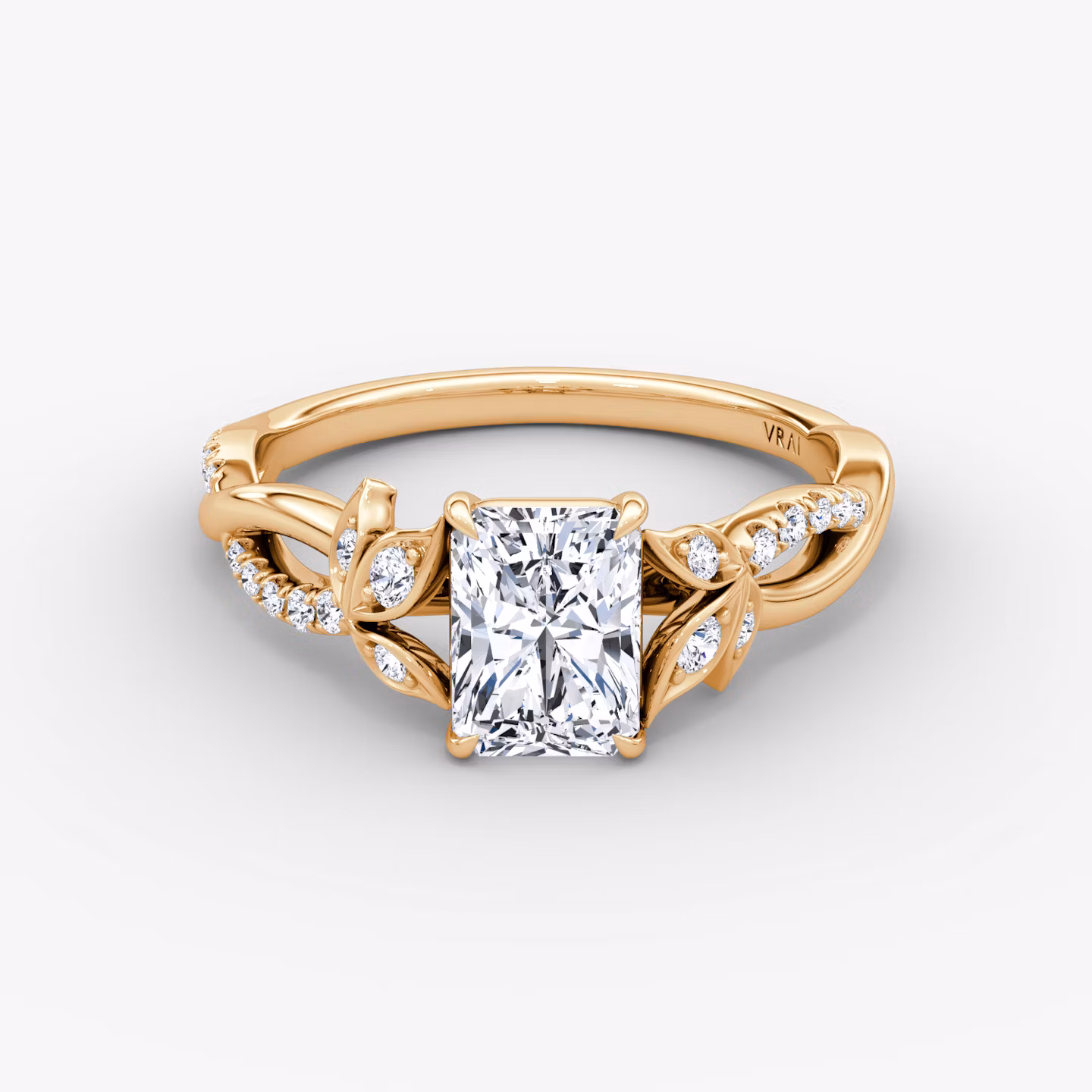 The Twisted Floral Radiant | Rose Gold