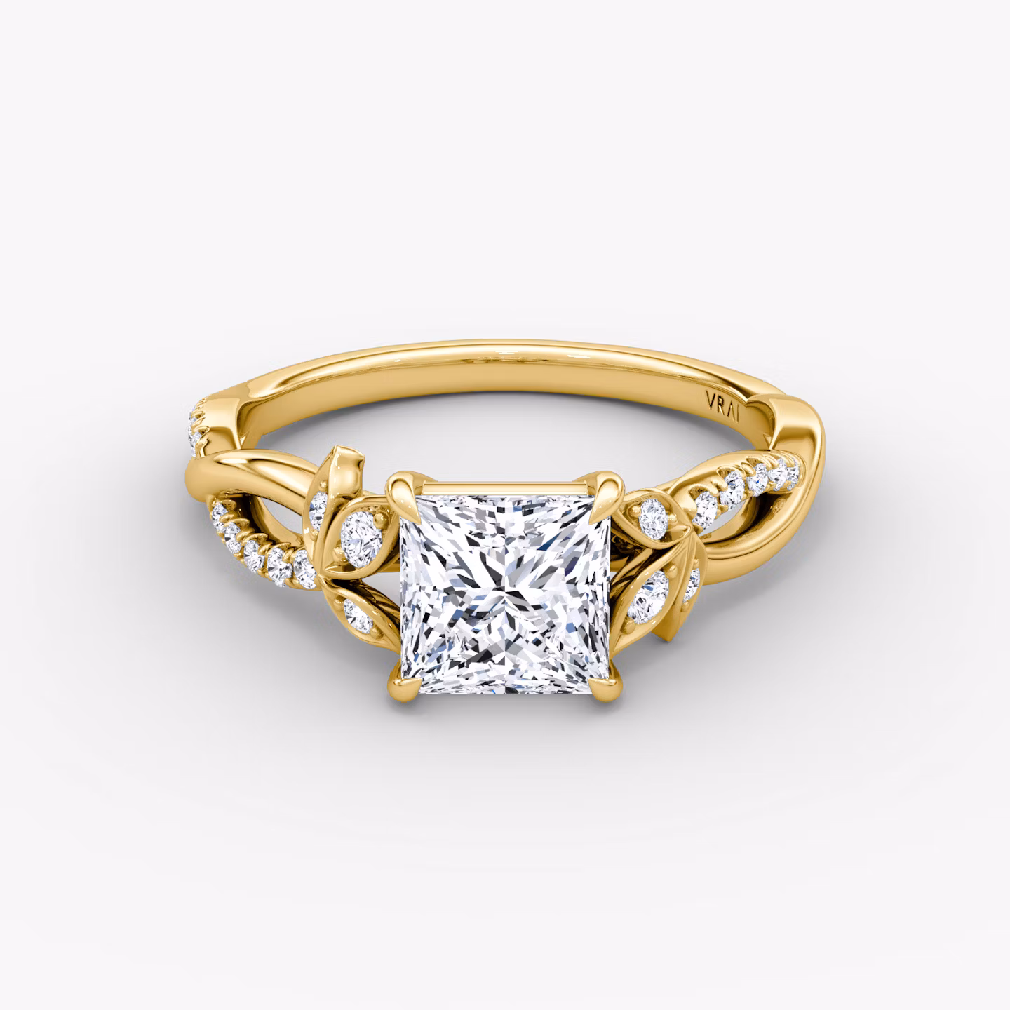 The Twisted Floral Princess | Yellow Gold