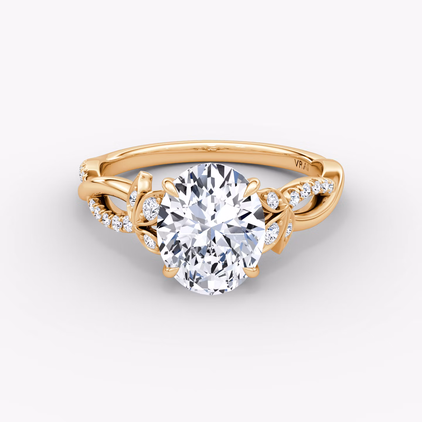 The Twisted Floral Oval | Rose Gold