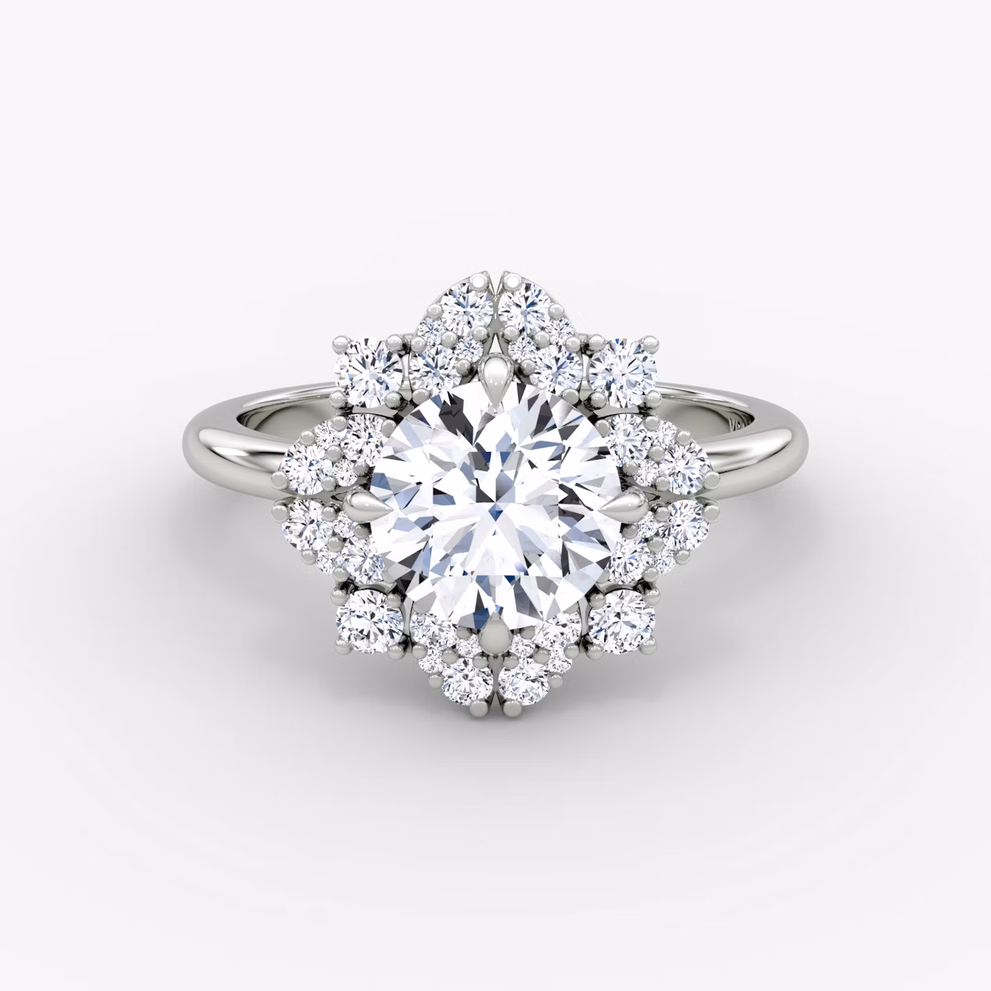 The Carnation Round Brilliant | Platinum