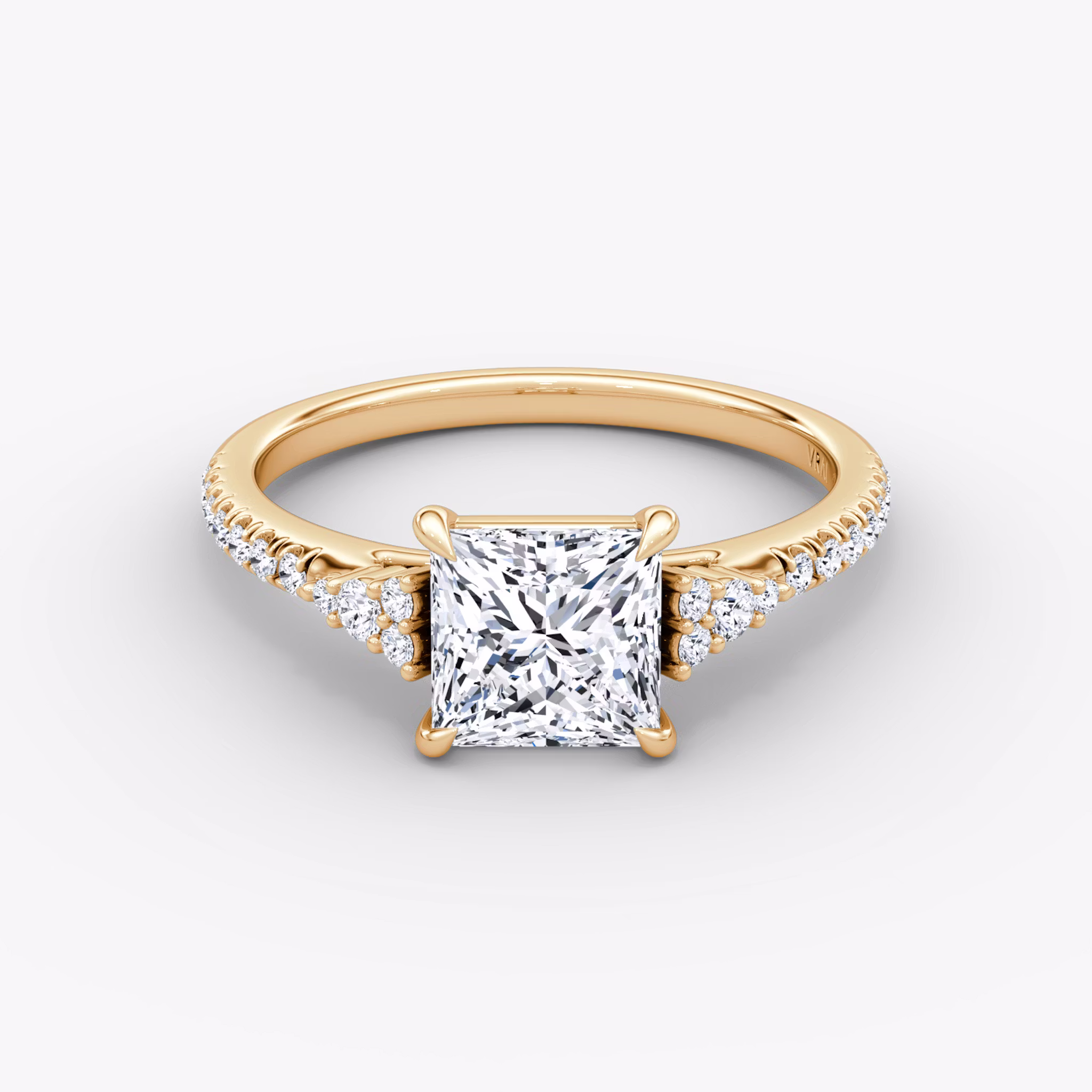 The Side Cluster Cathedral Princess | Rose Gold