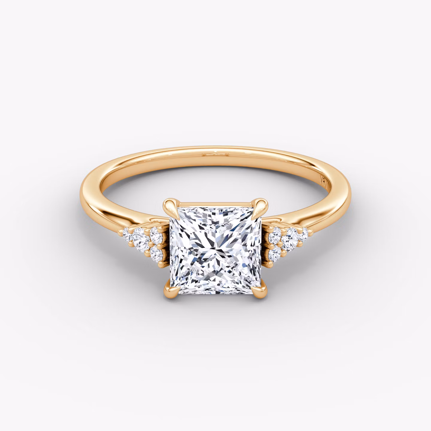 The Side Cluster Cathedral Princess | Rose Gold