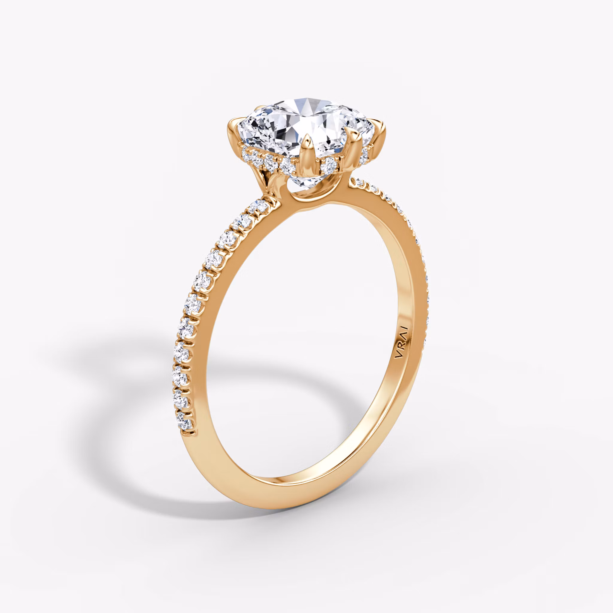Signature 6 Prong Cushion | Rose Gold