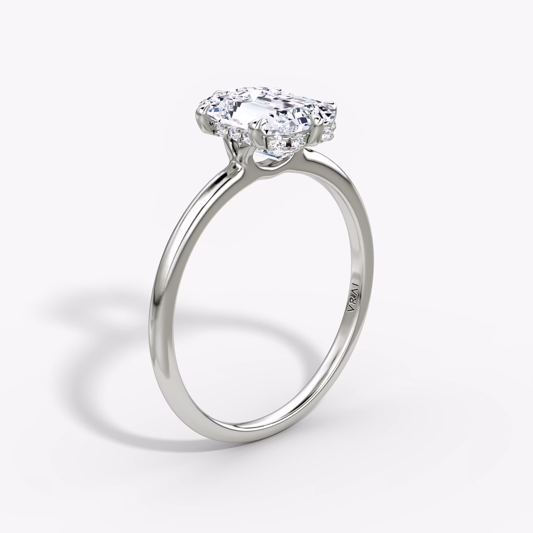 The Signature 6 Prong Emerald | White Gold