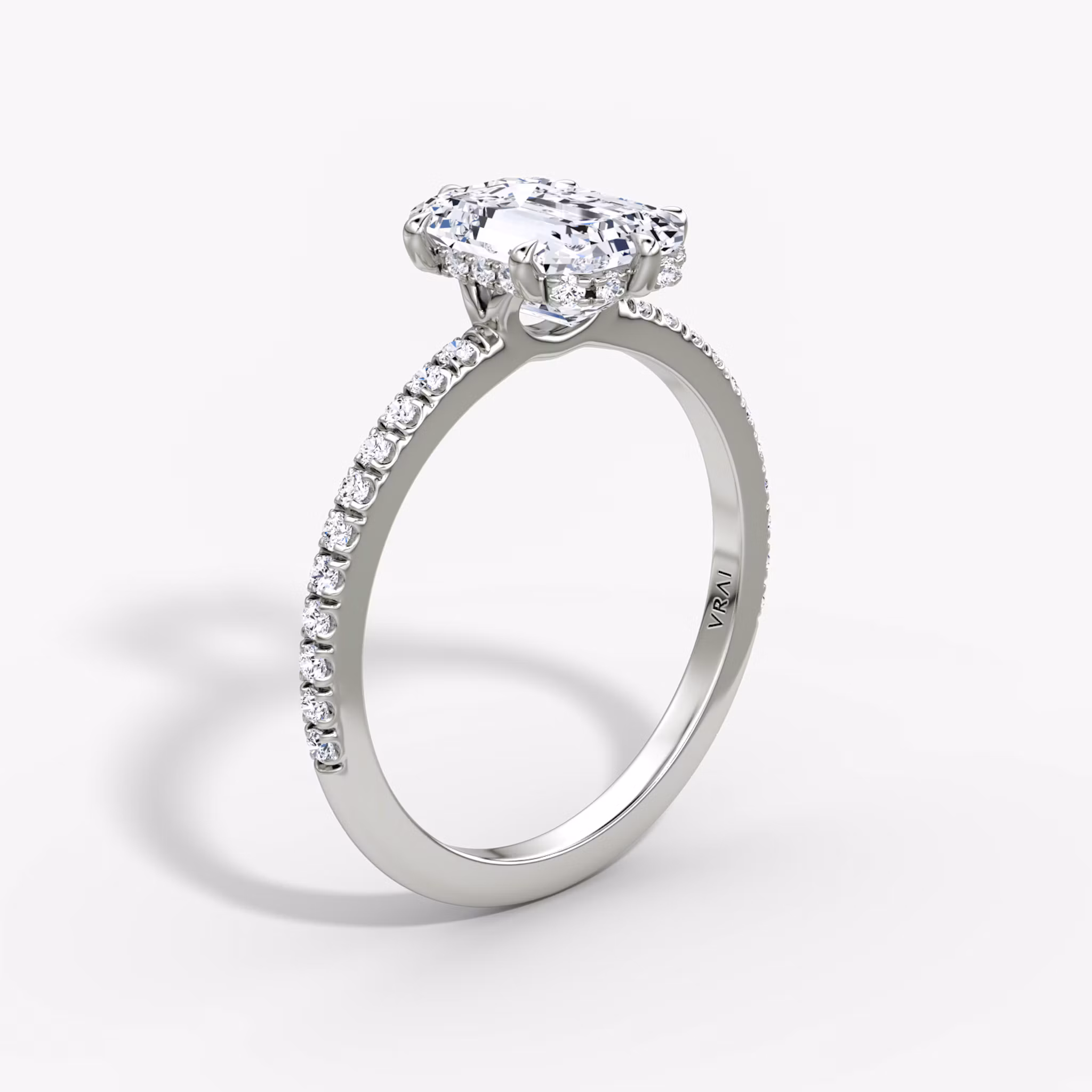 Signature 6 Prong Emerald | White Gold