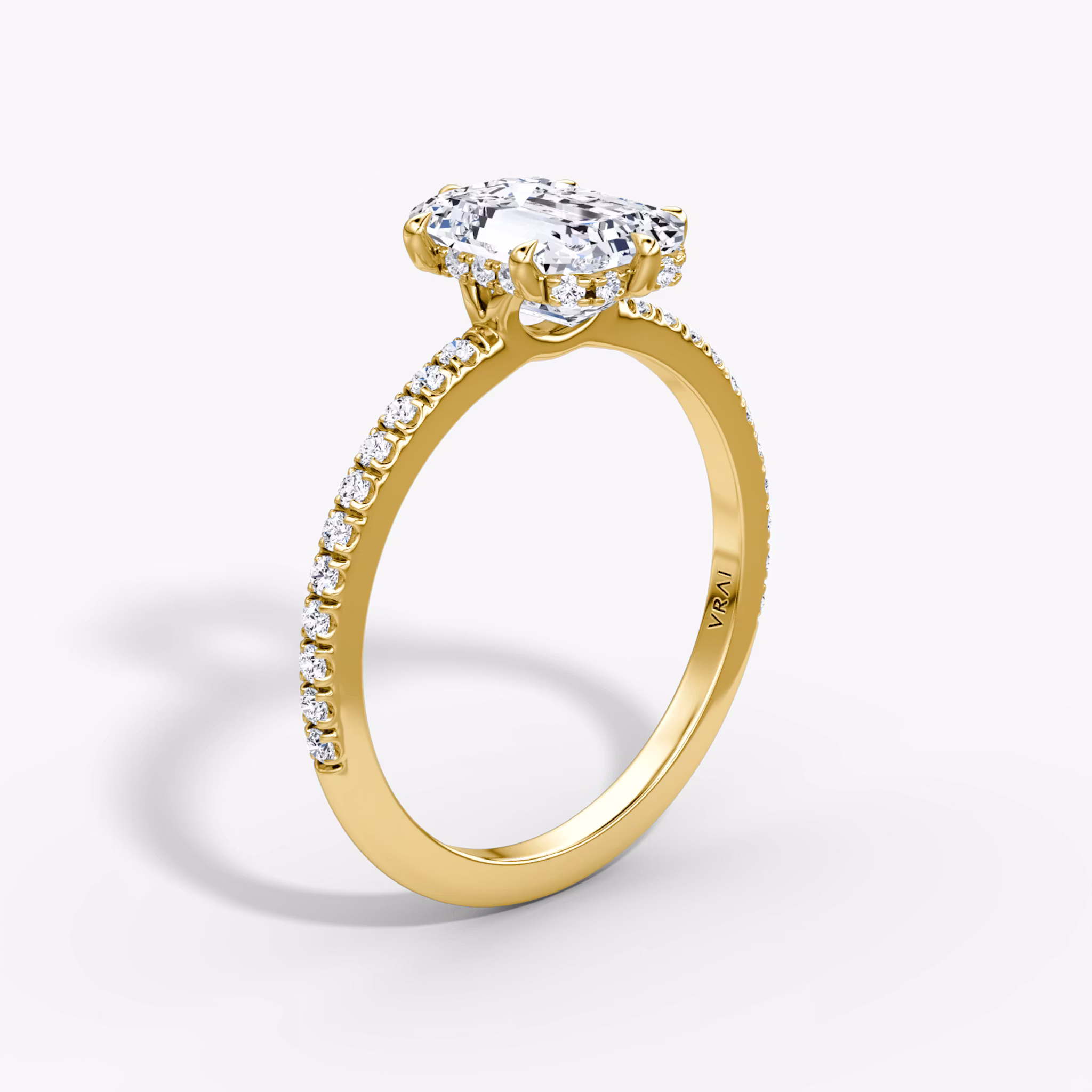 Signature 6 Prong Emerald | Yellow Gold