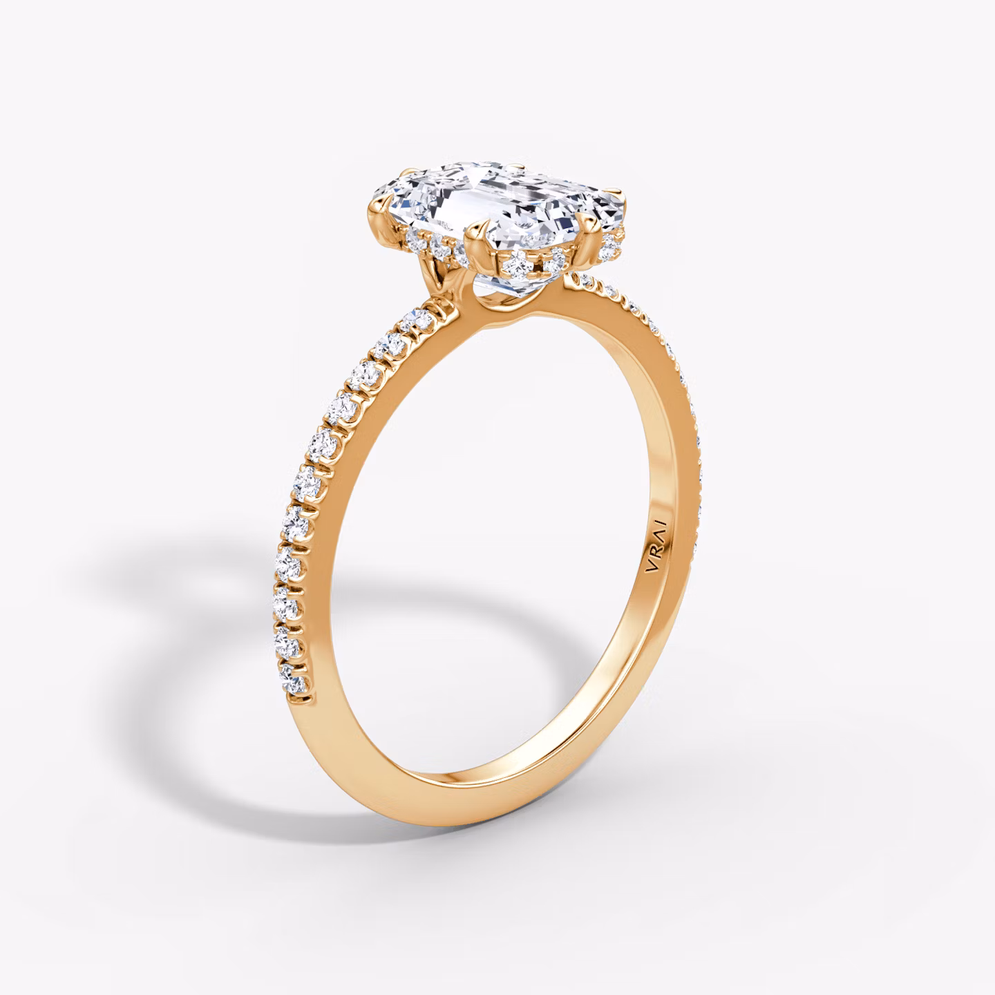 The Signature 6 Prong Emerald | Rose Gold