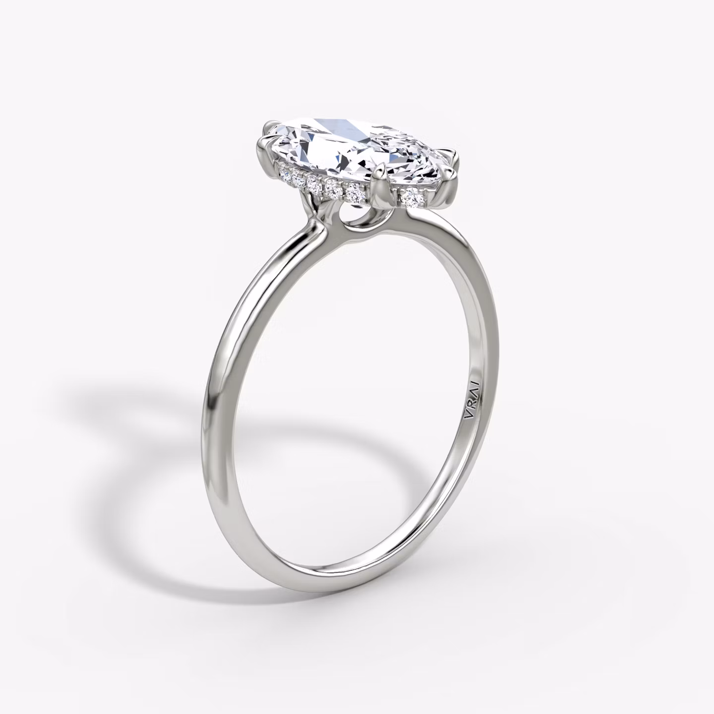 The Signature 6 Prong Marquise | Platinum