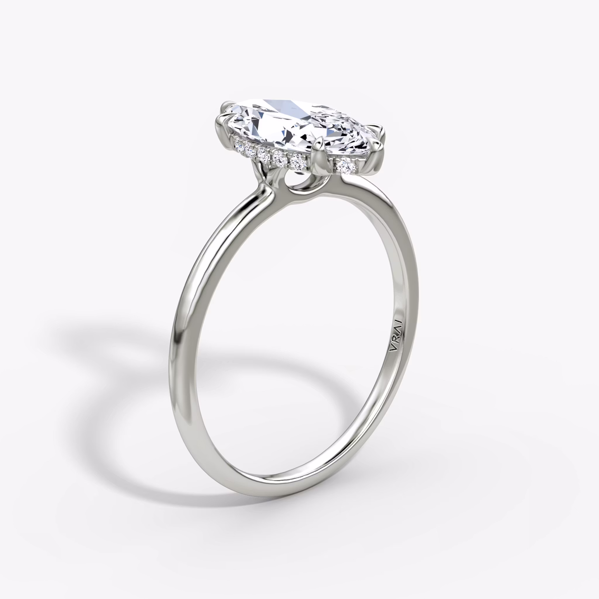 The Signature 6 Prong Marquise | Platinum