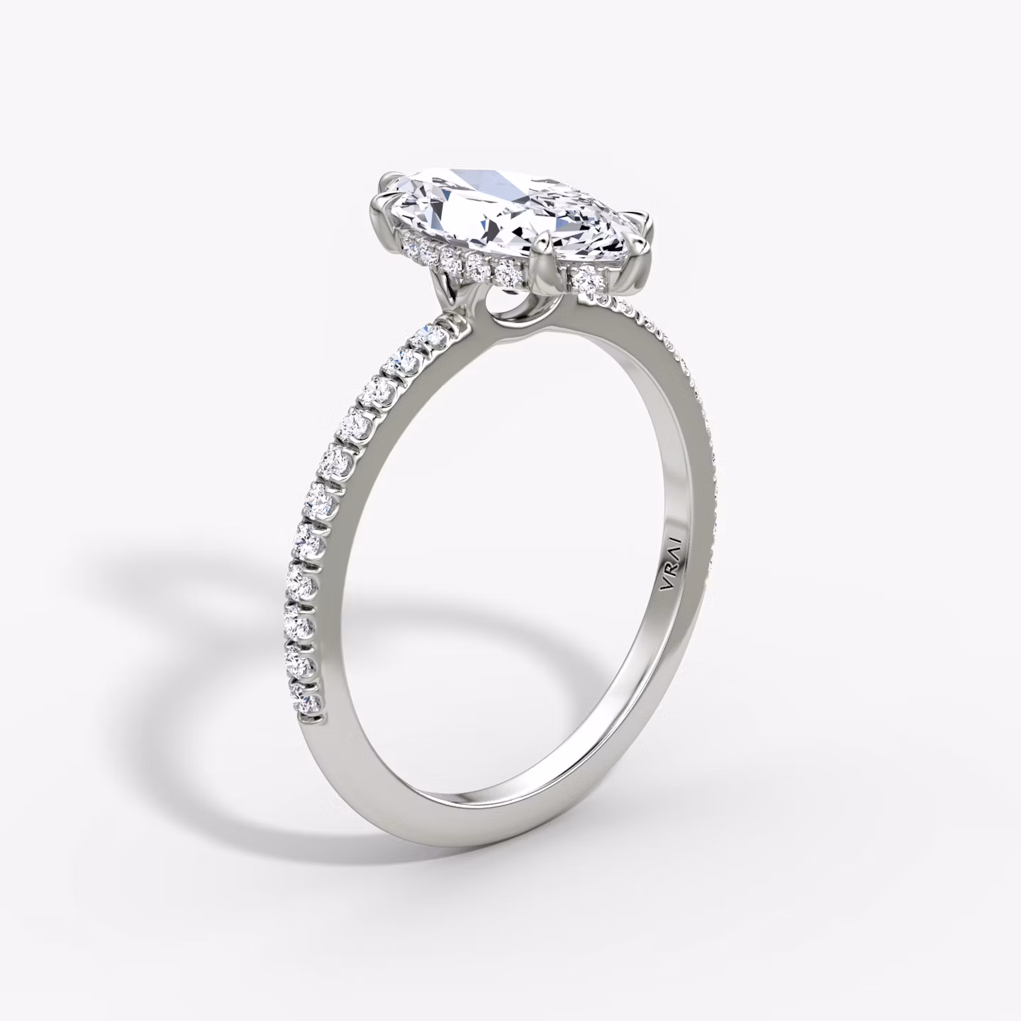 The Signature 6 Prong Marquise | White Gold