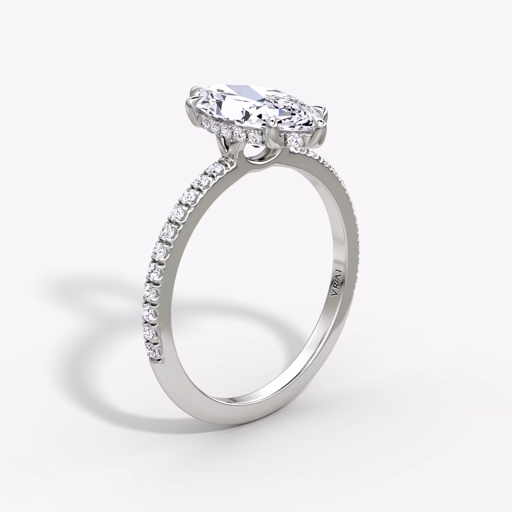 Signature 6 Prong Marquise | White Gold