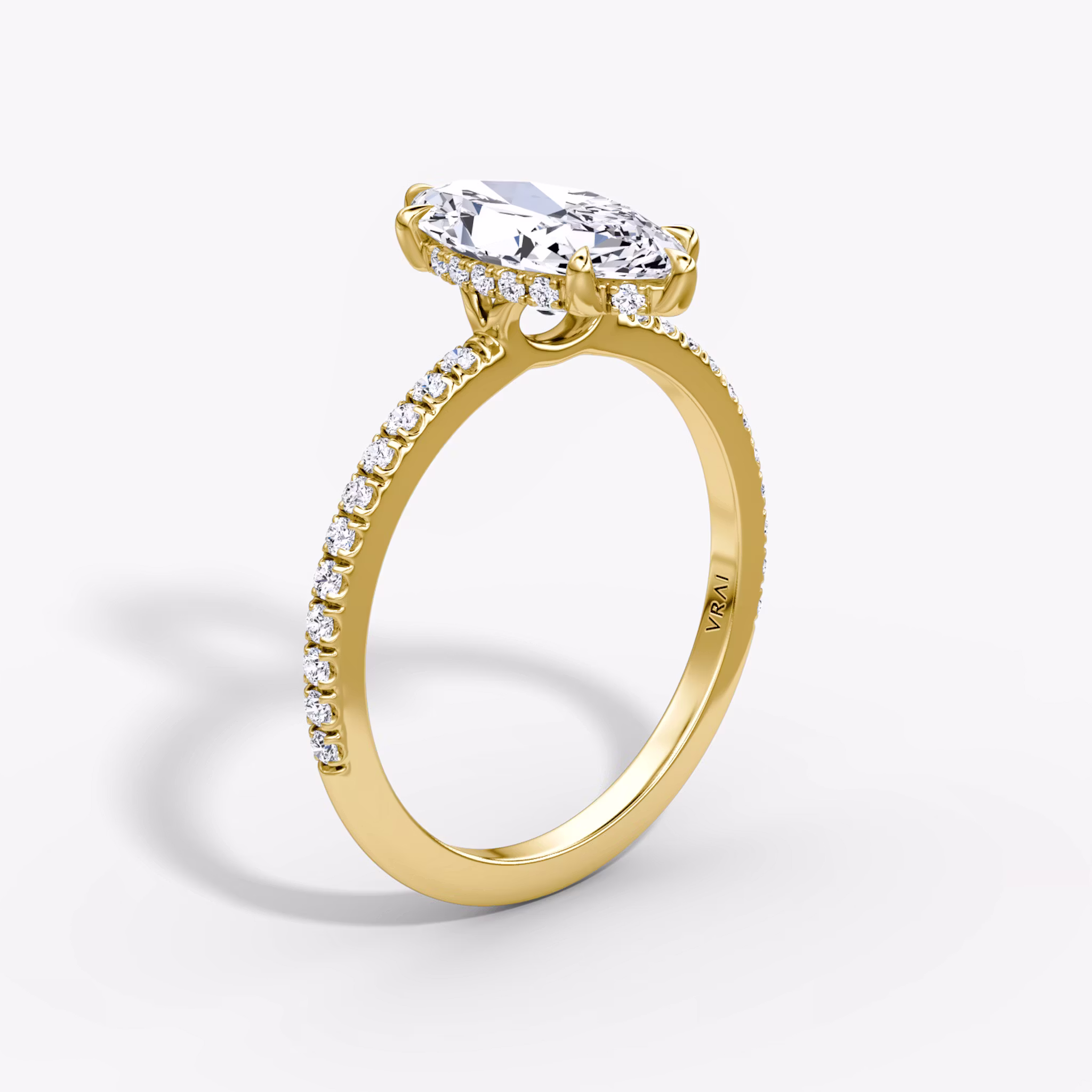 Signature 6 Prong Marquise | Yellow Gold