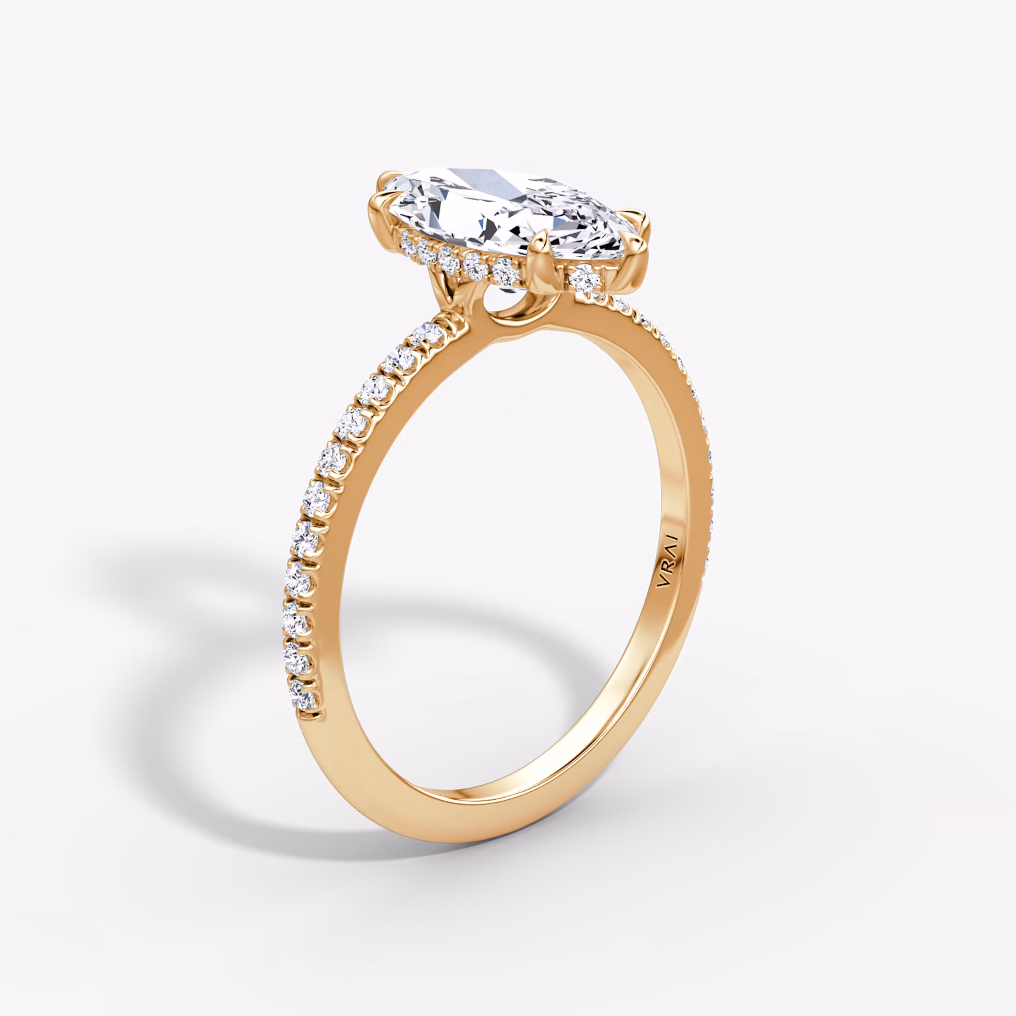 Signature 6 Prong Marquise | Rose Gold