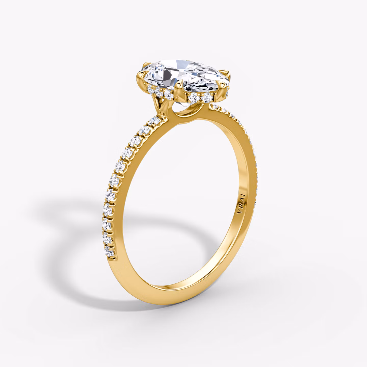 The Signature 6 Prong Oval | Yellow Gold