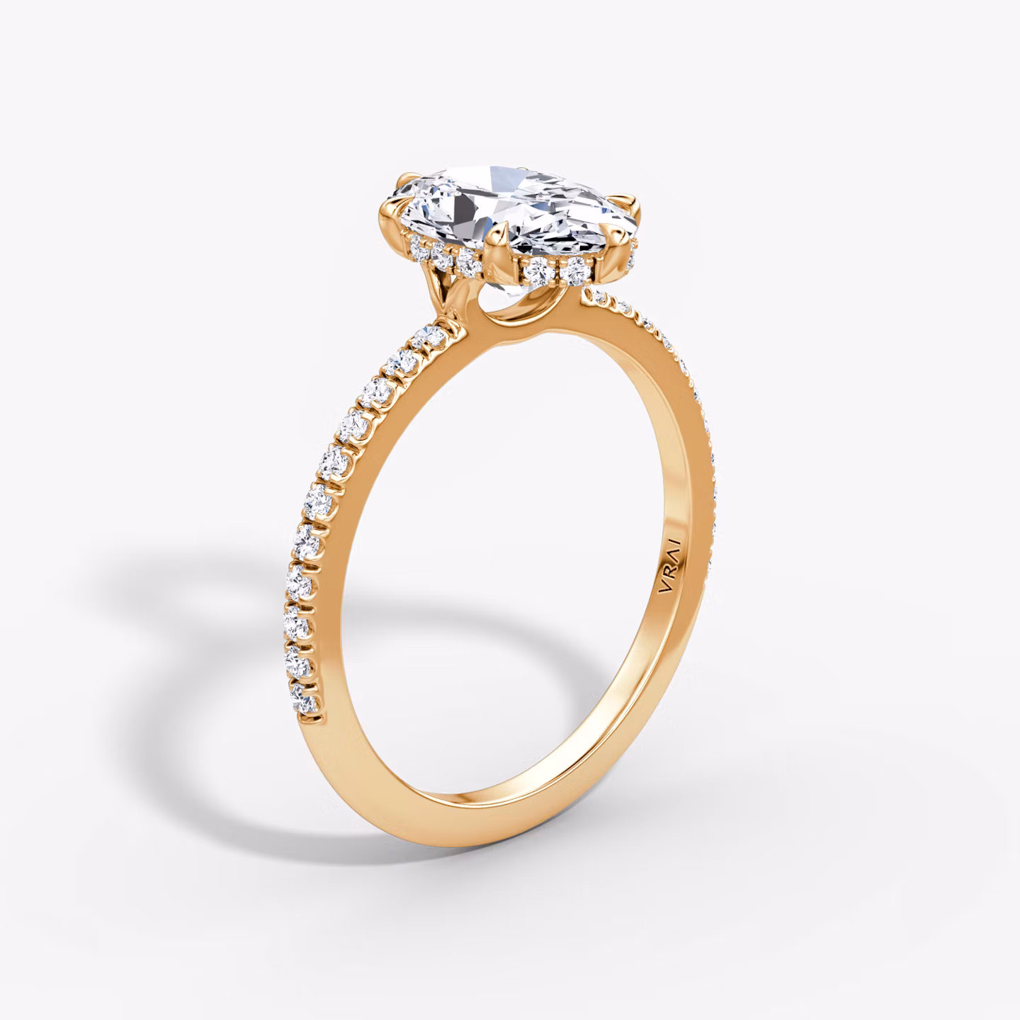 The Signature 6 Prong Oval | Rose Gold