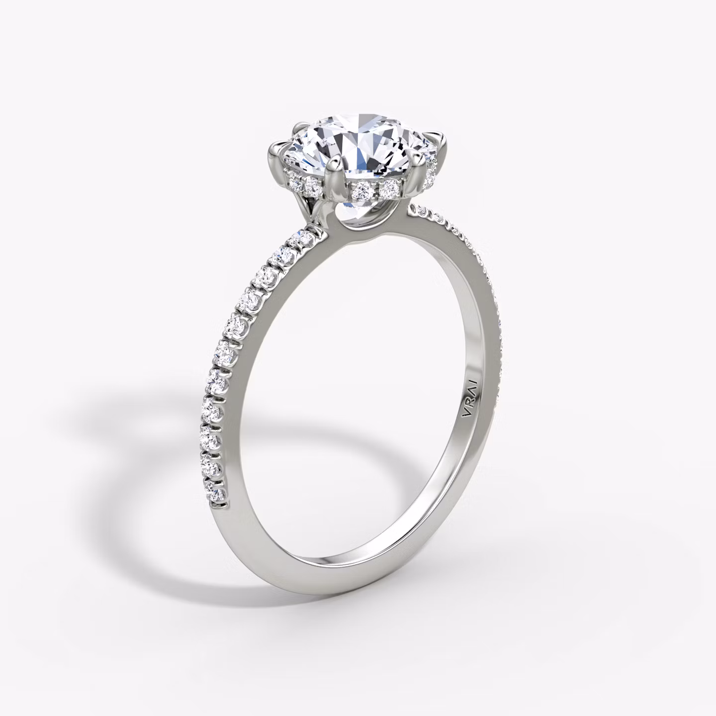 The Signature 6 Prong Round Brilliant | White Gold