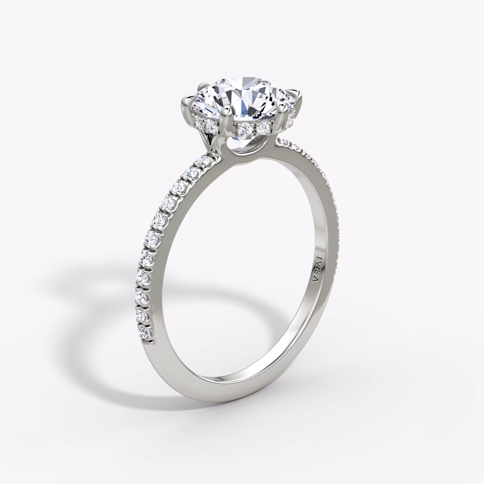 Signature 6 Prong Round Brilliant | White Gold