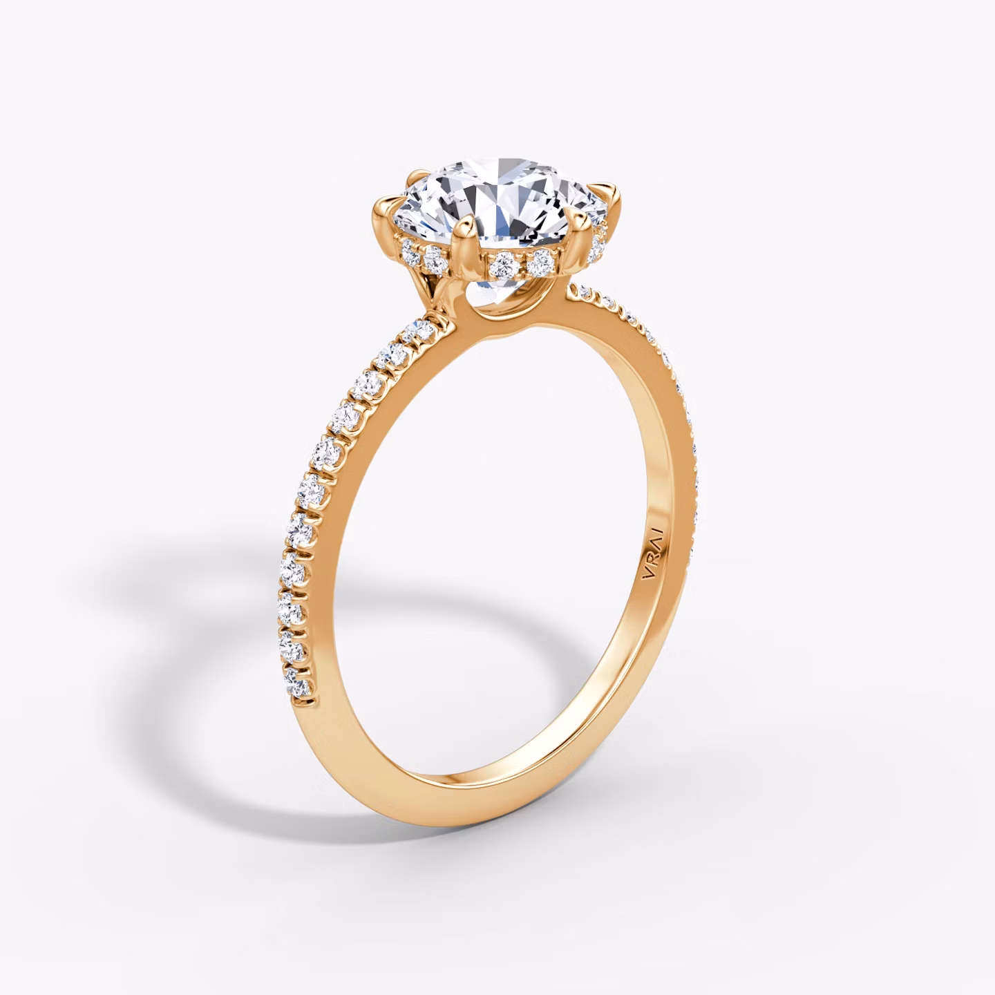 The Signature 6 Prong Round Brilliant | Rose Gold