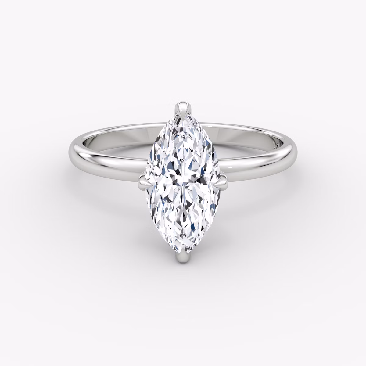 The Classic Hidden Halo | Marquise | Platinum | bandAccent: Plain | bandWidth: large | prongStyle: Pavé | diamondOrientation: vertical | caratWeight: other
