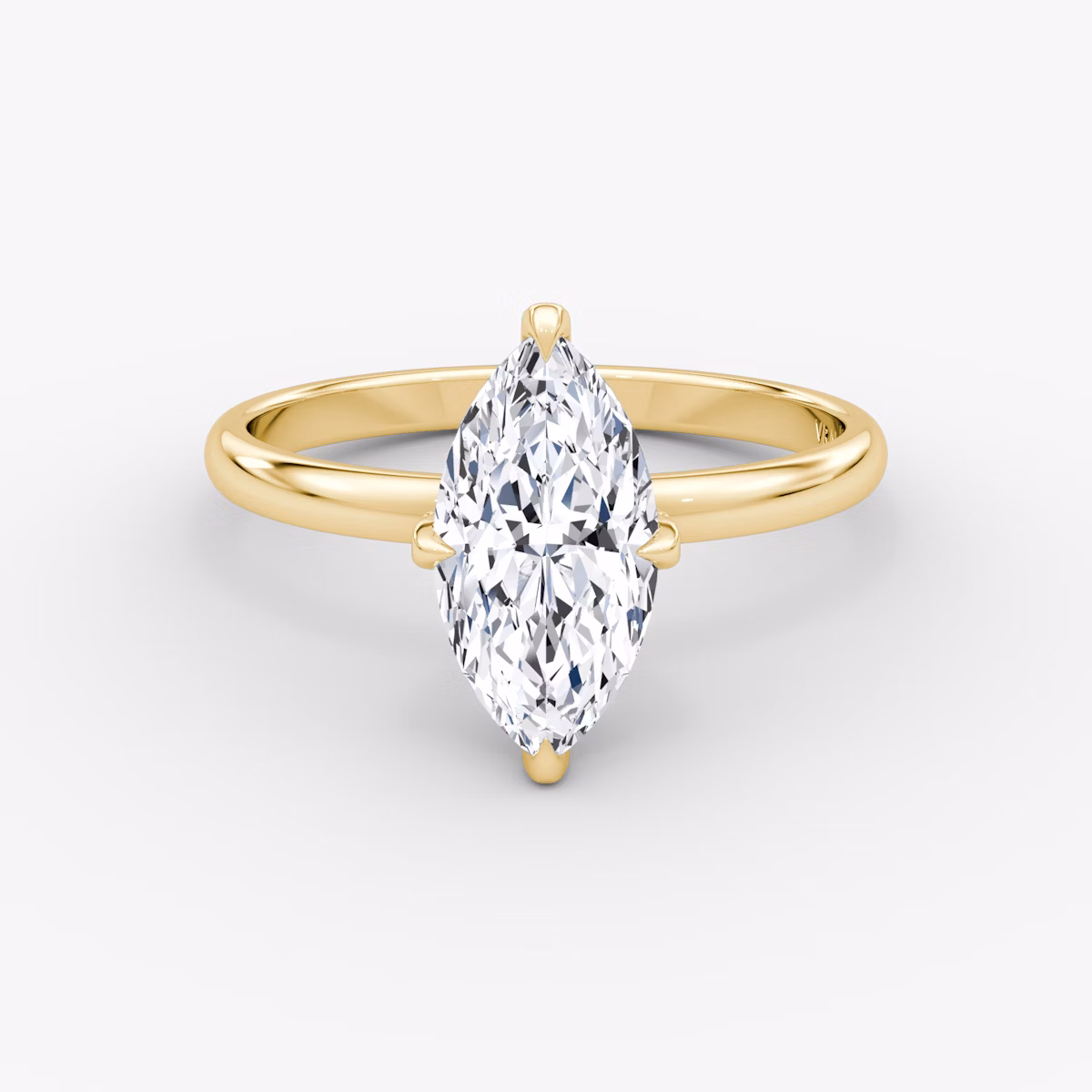 The Classic Hidden Halo | Marquise | 18k | Yellow Gold | bandAccent: Plain | bandWidth: large | prongStyle: Pavé | diamondOrientation: vertical | caratWeight: other
