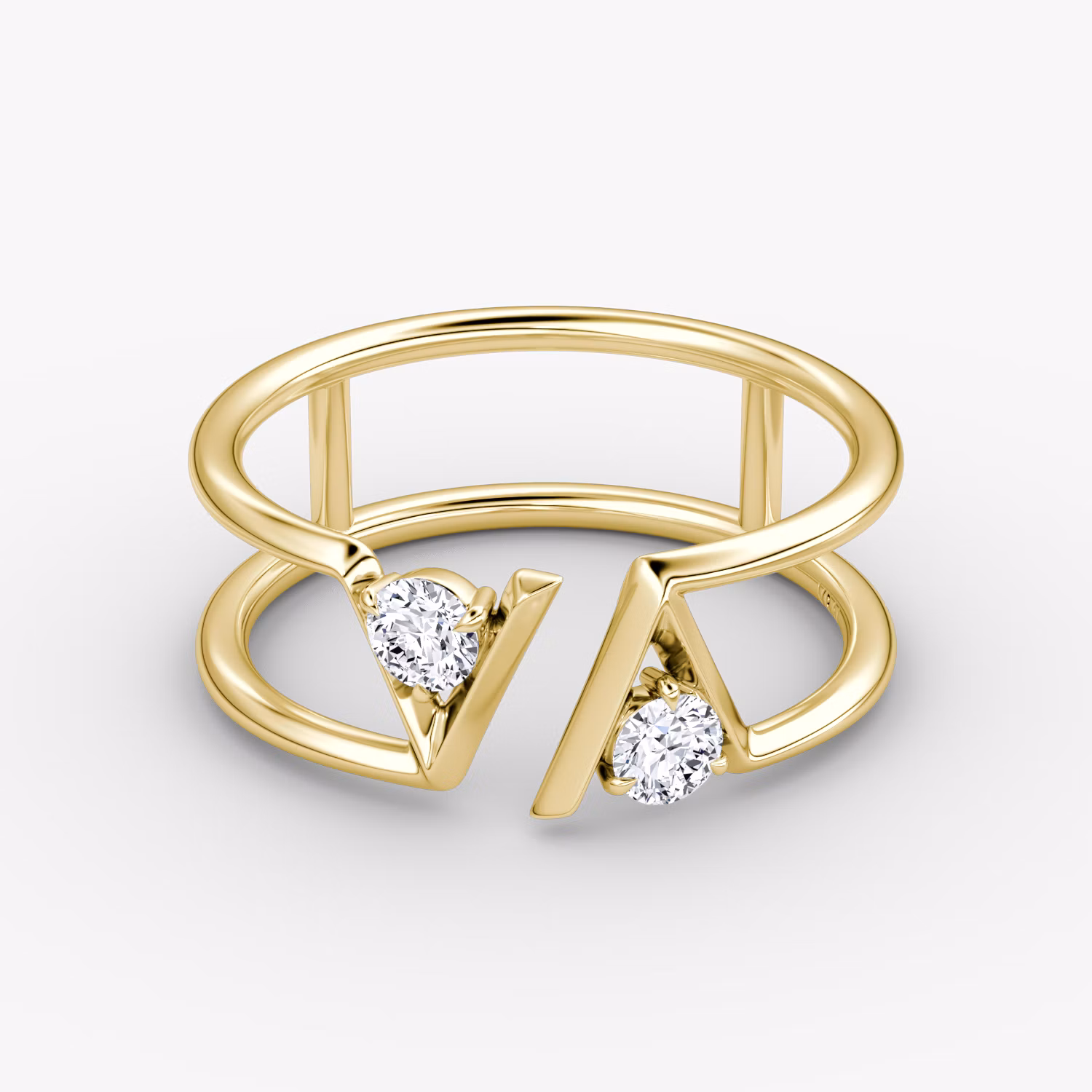 VRAI V Double Row Ring Petite