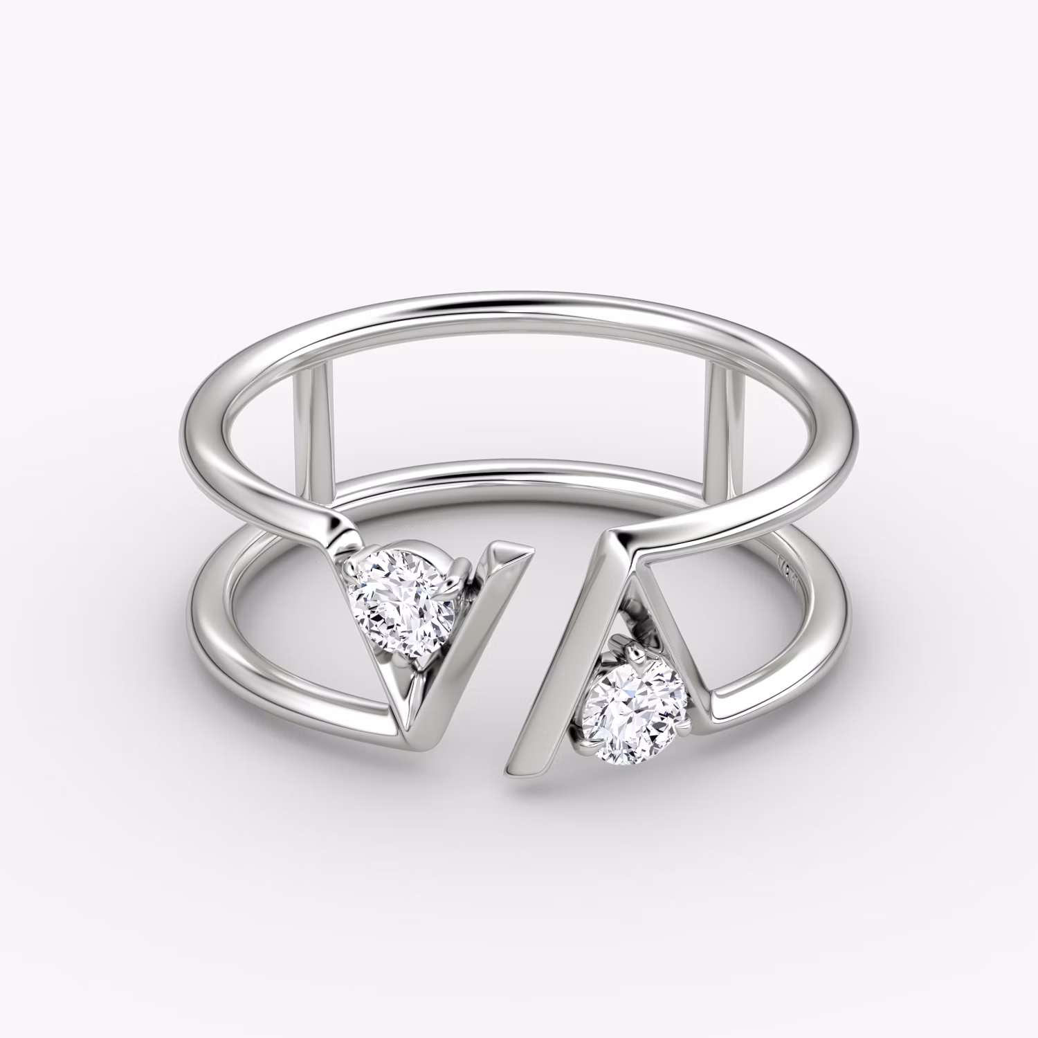 VRAI V Double Row Ring Petite