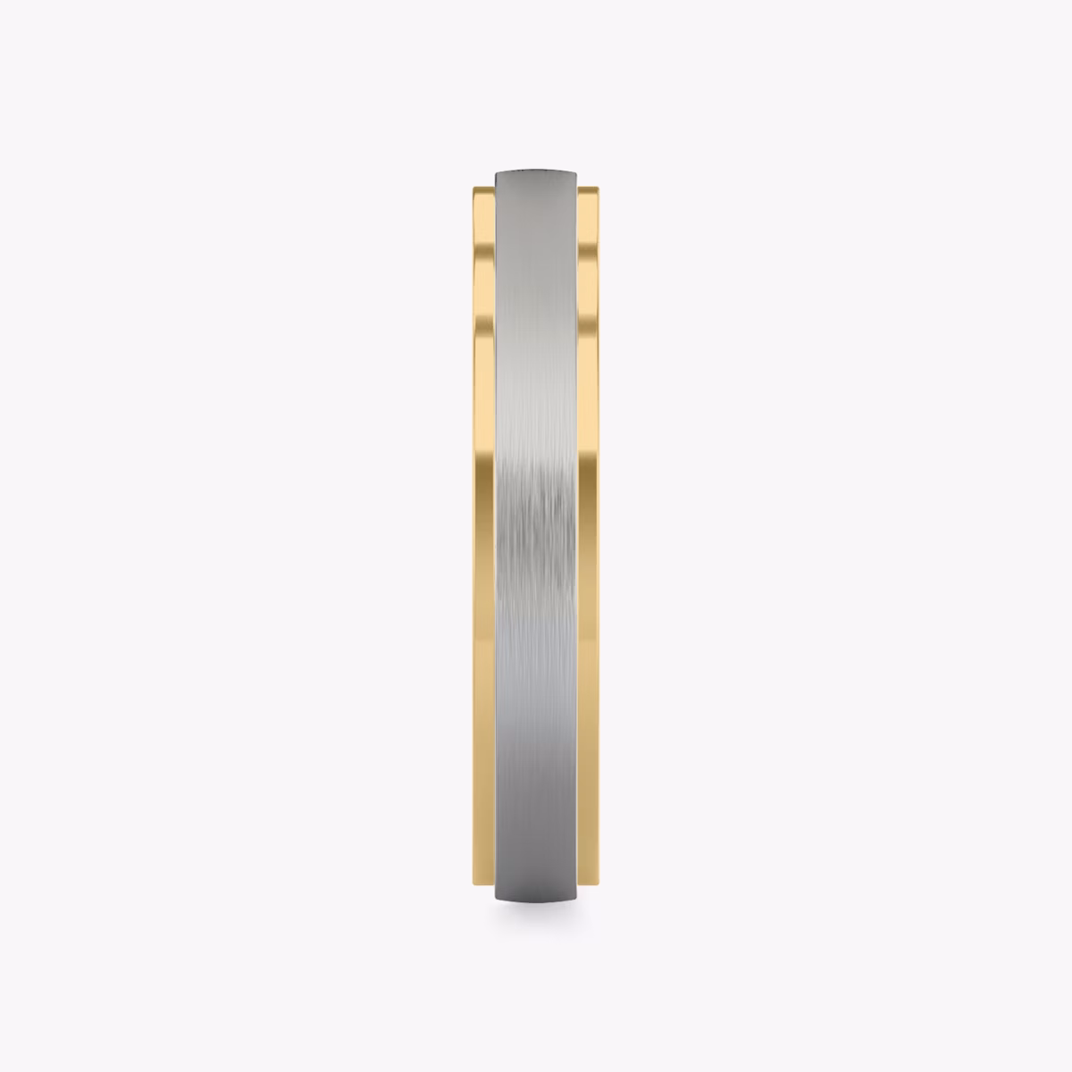 The Two Tone Band | 18k | white-gold-and-yellow-gold | bandWidth: 4mm