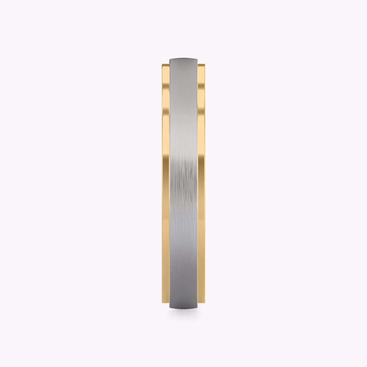 Two Tone Ehering | 18k | white-gold-and-yellow-gold | bandWidth: 4mm