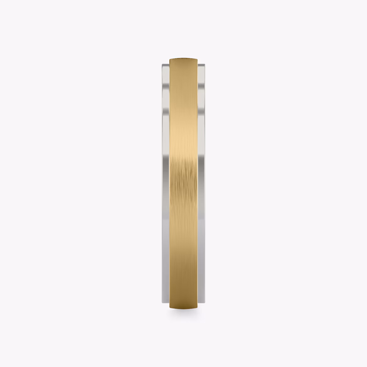 The Two Tone Band | 18k | yellow-gold-and-white-gold | bandWidth: 4mm
