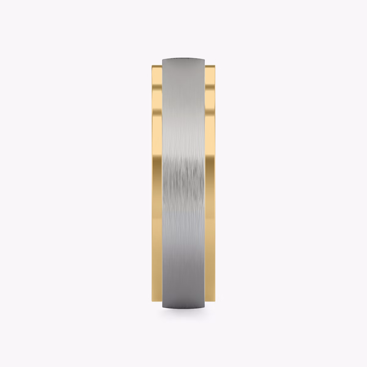 The Two Tone Band | 18k | white-gold-and-yellow-gold | bandWidth: 6mm