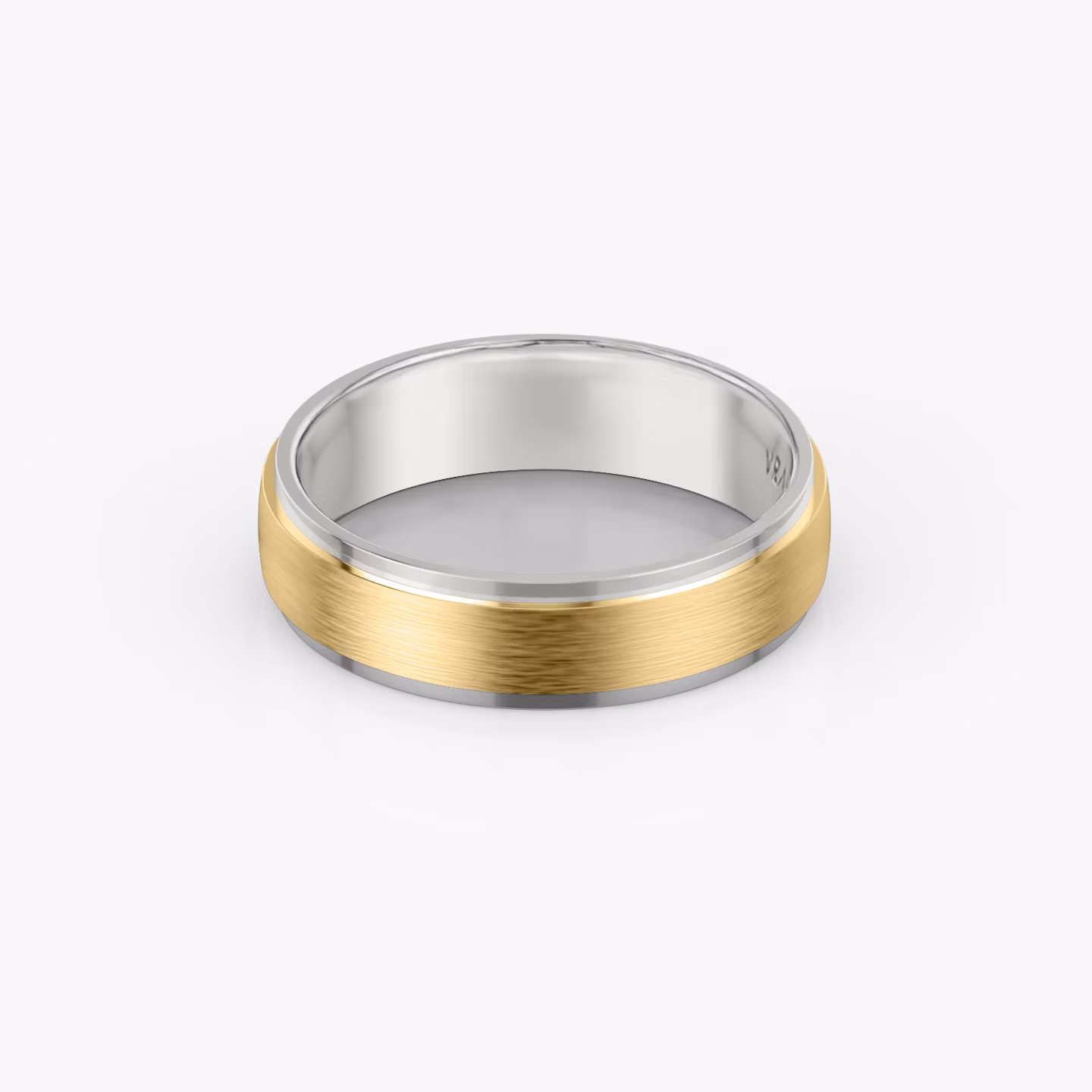 Alianza Two Tone | 18k | yellow-gold-and-white-gold | bandWidth: 6mm