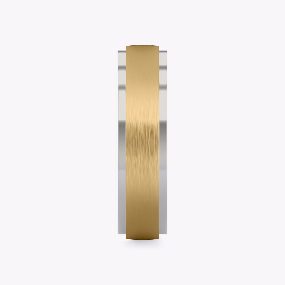 The Two Tone Band | 18k | yellow-gold-and-white-gold | bandWidth: 6mm