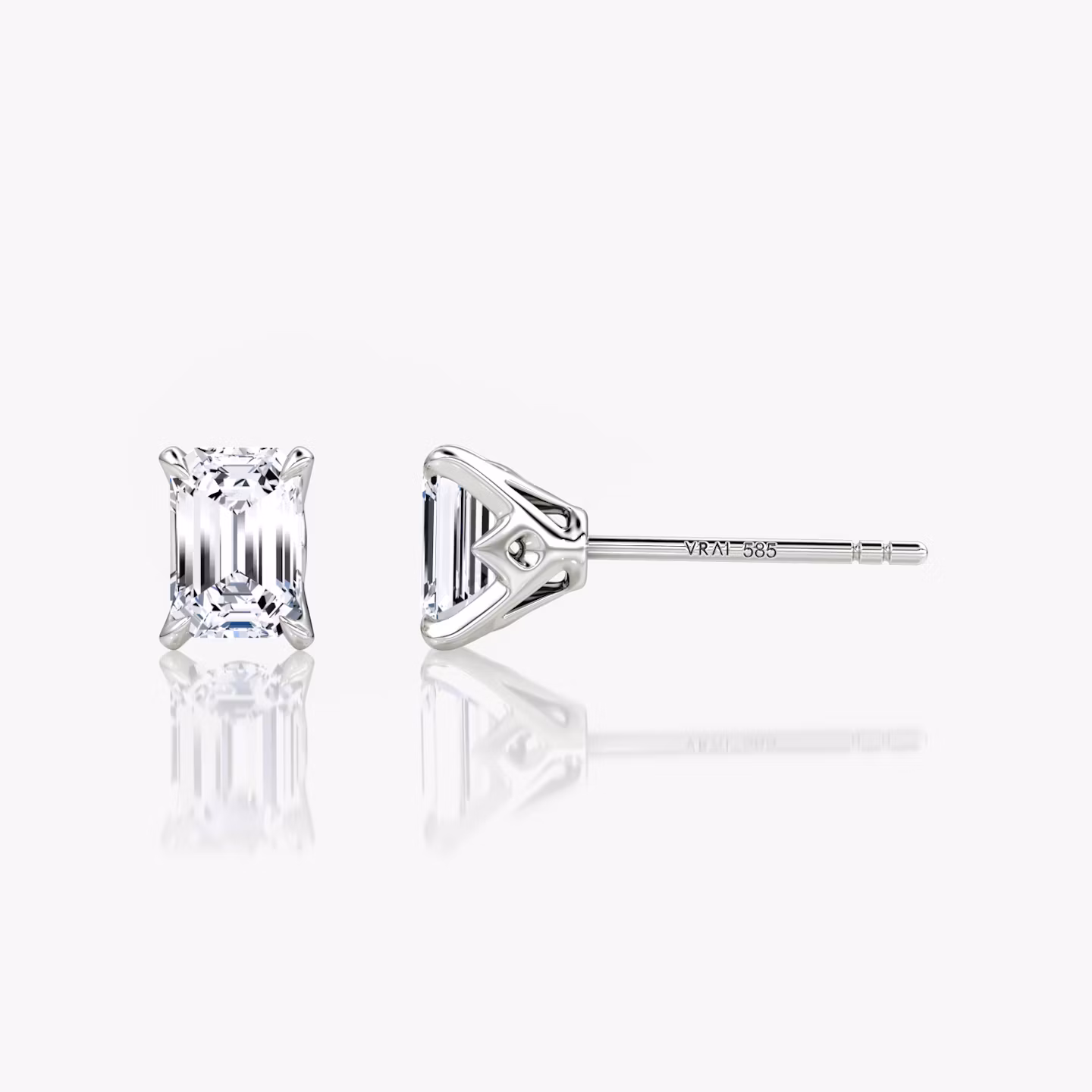 VRAI Martini Stud Emerald | White Gold