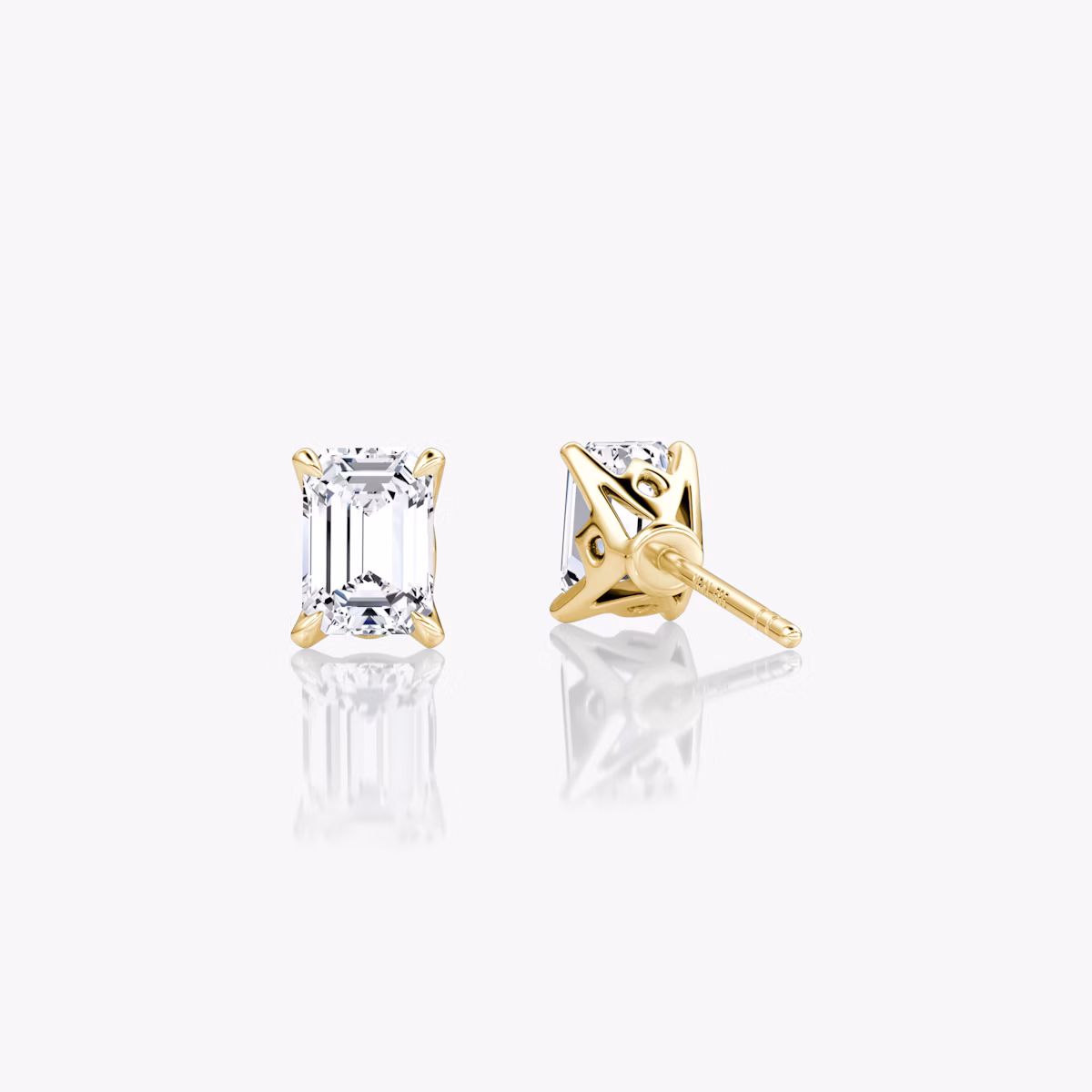 VRAI Martini Stud | Emerald | 14k | Yellow Gold | caratWeight: 0.75ct